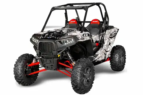 Polaris RZR 1000 XP 2 Door with the Reaper White graphic kit