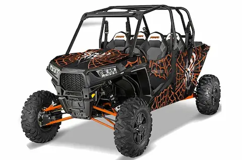 Polaris RZR 1000 XP 4 Door with the Widow Maker Orange graphic kit