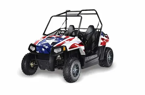 Polaris RZR 170 with the Stars N Stripes Red White & Blue graphic kit