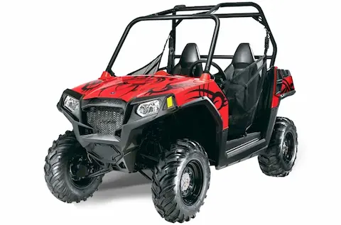 Polaris RZR 570 with the Tribe Red graphic kit