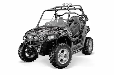 Polaris RZR 800 / 800S with the Northstar Silver graphic kit
